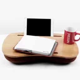 Magnetic Snap-On Lap Desk Memory Foam Cushioned Laptop Tray Ergonomic Study Table for Bed/Couch/Dorm Anti-Slip Book Holder