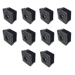 10pcs Square Plastic Pipe Tube Wihtout M6 Hole Plug Pipe Plugs Blanking End Caps Nut Foot Pad Balance Wheel Accessories