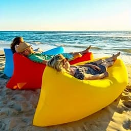 Portable Inflatable Air Sofa Foldable Outdoor Couch No Air Pump Required Outdoor Camping Beach Quick Inflation Home Furniture