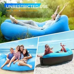 Portable Inflatable Air Sofa Foldable Outdoor Couch No Air Pump Required Outdoor Camping Beach Quick Inflation Home Furniture
