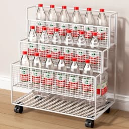 Under The Table Shelf Floor-to-ceiling Mobile Trolley Desk Storage Student Classroom Dormitory Multi-layer Simple Bookcase
