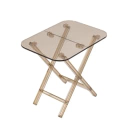 Nordic Creative Internet Celebrity Small Coffee Table Grid Acrylic Folding Table Transparent Small Household Corner Table