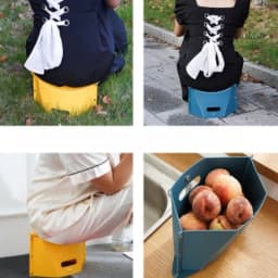 Multi Function Portable Folding Stool Non Slip Plastic Chair Outdoor Camping Fishing Card Folding Shrink Hand Basket Step Stool