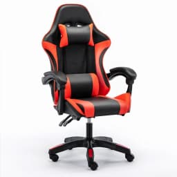 UVR Girls Computer Chair Home Office Chair Ergonomic Backrest Sponge Cushion with Footrest Professional Computer Game Chair