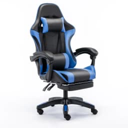 UVR Girls Computer Chair Home Office Chair Ergonomic Backrest Sponge Cushion with Footrest Professional Computer Game Chair