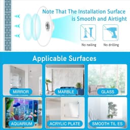 ABZC-Clear Acrylic Window Plant Shelves With Suction Cups For Plants, Camera, Picture Frame