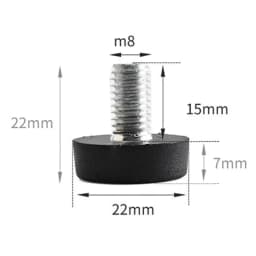 M6 M8 M10 Furniture Legs Anti-Slip Table Cabinet Leg Pads Adjustable Feet Floor Protector 5pcs