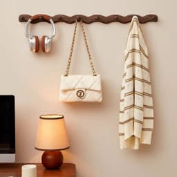 Solid Wood Coat Racks Dressing Rooms Clothes Hanger Creative Solid Hanging Organizer Wall Mounted Adhesive Furniture Supplies