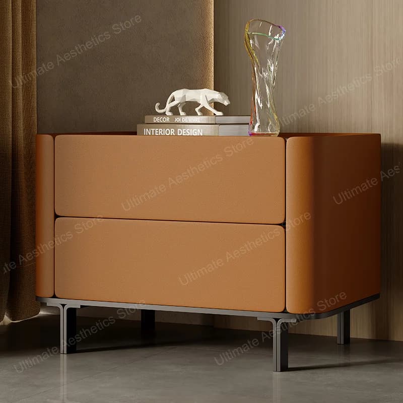 Nordic Simple Bedside Table Modern Aesthetic Elegant Premium Nightstands Luxury Mesitas De Noche Dormitorio Bedroom Furniture