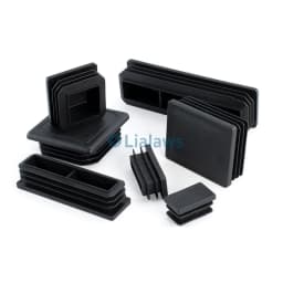 3/5/10/20/30/50pcs Rectangular Pipe Plug Square Plastic Blanking End Caps Table Pipe Inserts Plug Anti Slip Furniture Foot Cover