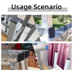3/5/10/20/30/50pcs Rectangular Pipe Plug Square Plastic Blanking End Caps Table Pipe Inserts Plug Anti Slip Furniture Foot Cover
