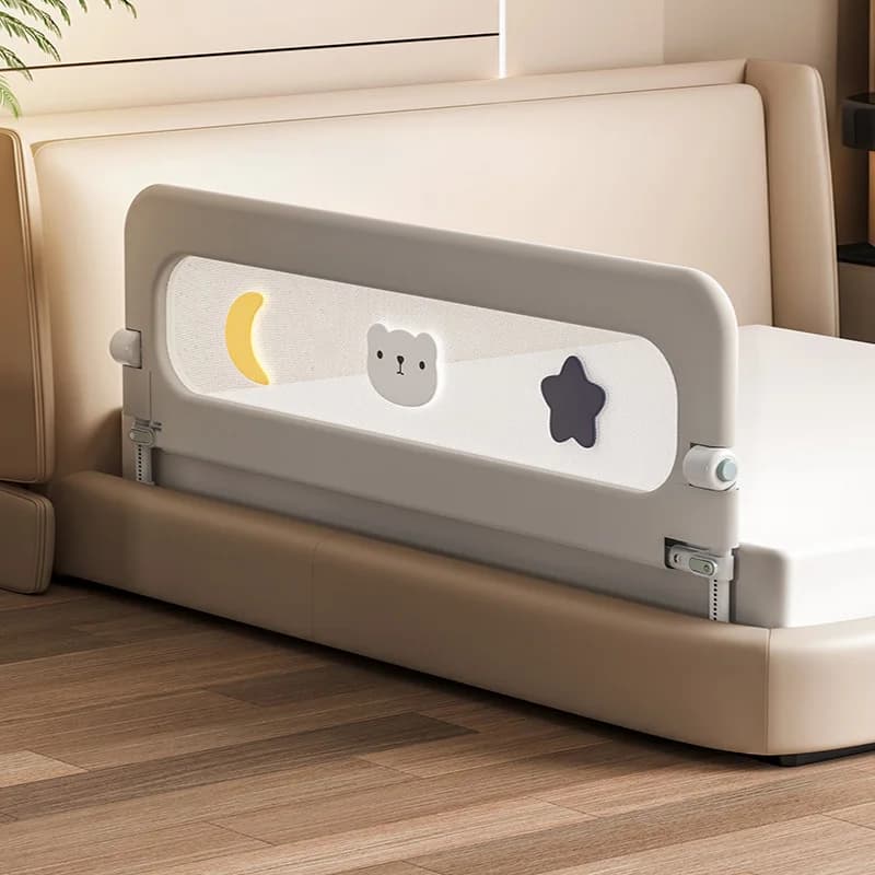 Crib Fence Guardrail Baby Anti-drop Bed Side Baffle Travel Folding Young Children's Convenient Bed Fence Side