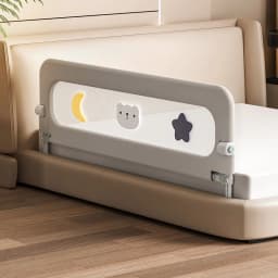Crib Fence Guardrail Baby Anti-drop Bed Side Baffle Travel Folding Young Children's Convenient Bed Fence Side