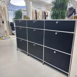 Living Room Sideboard Medieval Cabinets Storage Dining Modern Metal Stainless Steel Frame Wood Customizable Cabinet with Locker