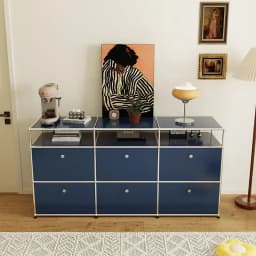 Living Room Sideboard Medieval Cabinets Storage Dining Modern Metal Stainless Steel Frame Wood Customizable Cabinet with Locker