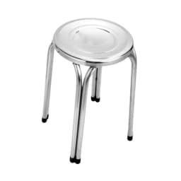 Stacking Stool Stainless Steel Easy Clean Commercial Furniture Stools Round Metal Stool for Dining Room Classroom Garden Office