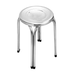 Stacking Stool Stainless Steel Easy Clean Commercial Furniture Stools Round Metal Stool for Dining Room Classroom Garden Office