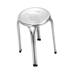 Stacking Stool Stainless Steel Easy Clean Commercial Furniture Stools Round Metal Stool for Dining Room Classroom Garden Office