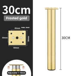 4pcs 6-30cm Aluminum Alloy Furniture Legs Metal Adjustable Legs, for Cabinet Table Legs Sofa Feet Furniture Replacement Foot