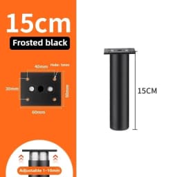 4pcs 6-30cm Aluminum Alloy Furniture Legs Metal Adjustable Legs, for Cabinet Table Legs Sofa Feet Furniture Replacement Foot