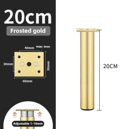 4pcs 6-30cm Aluminum Alloy Furniture Legs Metal Adjustable Legs, for Cabinet Table Legs Sofa Feet Furniture Replacement Foot