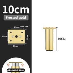 4pcs 6-30cm Aluminum Alloy Furniture Legs Metal Adjustable Legs, for Cabinet Table Legs Sofa Feet Furniture Replacement Foot