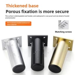 4pcs 6-30cm Aluminum Alloy Furniture Legs Metal Adjustable Legs, for Cabinet Table Legs Sofa Feet Furniture Replacement Foot