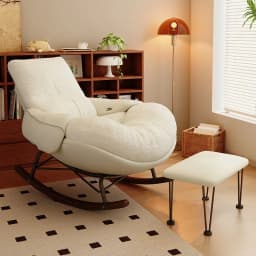 Eggshell, Rocking Chair, Adult, Recliner, Balcony, Household, Single, Leisure Chair, Living Room, Light Luxury Lazy Sofa