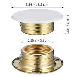4pcs Fire Sprinkler Covers Plate For Ceiling Sprinkler System Sprinkler Covers Plate Trim Ring For Indoor Inside