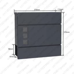 Mailbox, European-style Modern Villa Outdoor Mailbox, Large Suggestion Box, Letterbox, Creative Stainless Steel