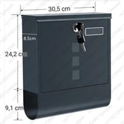 Mailbox, European-style Modern Villa Outdoor Mailbox, Large Suggestion Box, Letterbox, Creative Stainless Steel