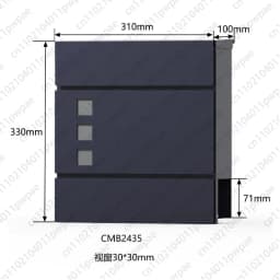 Mailbox, European-style Modern Villa Outdoor Mailbox, Large Suggestion Box, Letterbox, Creative Stainless Steel