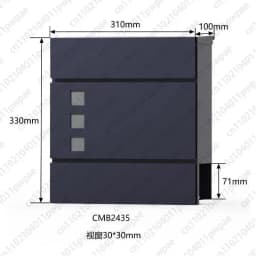 Mailbox, European-style Modern Villa Outdoor Mailbox, Large Suggestion Box, Letterbox, Creative Stainless Steel
