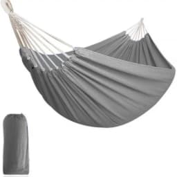 Heavy-Duty Portable Swing for Beach Backyard Photography Extra Wide Two-Person Outdoor Hammock with Hanging Ropes