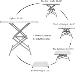 Outdoor Folding Table Portable Camping Picnic Barbecue Table Tourist Balcony Garden Table Waterproof Durable Camping Equipment