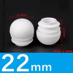 Black/White Plastic Round Pipe Plug Tube Non-Slip Chair Leg Foot Dust Cover Domed End Caps Floor Protector Pad Dia 13mm-40mm