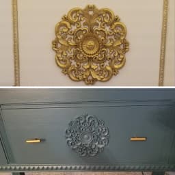 1pc Round Flower Wood Carving Decal Unpainted Disc Onlay Decor Door Furniture Symmetrical Court European Style 10cm 3D Disc