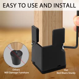 4/8Pcs Adjustable Chair Riser Screw Clamp 5/10cm Height Heavy Duty Sofa Tables Bed Furniture Risers Desk Couch Bottom Elevator