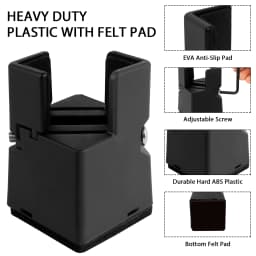 4/8Pcs Adjustable Chair Riser Screw Clamp 5/10cm Height Heavy Duty Sofa Tables Bed Furniture Risers Desk Couch Bottom Elevator