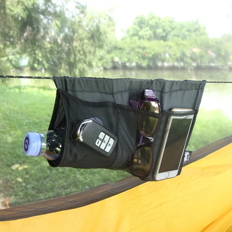 Hammock storage bag for camping, storage bag with mosquito net, for outdoor camping