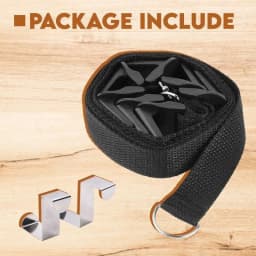 Adjustable Rear Door Hook Clothes Organizer Door Back Hook Rope Hanging Hat Handbag Organizer Hook Seamless Over Door Hook