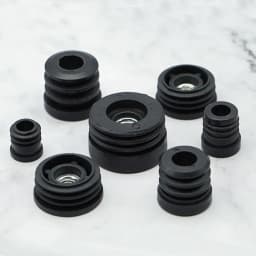 4Pcs/bag Round Plastic Furniture Leg Pipe Hole Plugs With Nut Hole Blanking End Cover Caps Chair Leg Furniture Leveling Feet