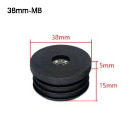4Pcs/bag Round Plastic Furniture Leg Pipe Hole Plugs With Nut Hole Blanking End Cover Caps Chair Leg Furniture Leveling Feet