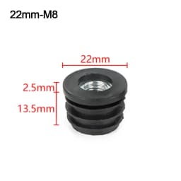4Pcs/bag Round Plastic Furniture Leg Pipe Hole Plugs With Nut Hole Blanking End Cover Caps Chair Leg Furniture Leveling Feet