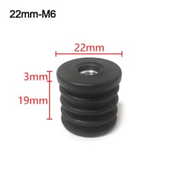 4Pcs/bag Round Plastic Furniture Leg Pipe Hole Plugs With Nut Hole Blanking End Cover Caps Chair Leg Furniture Leveling Feet