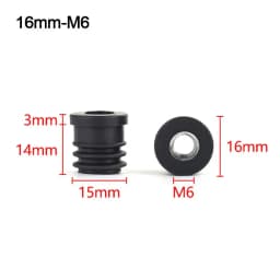 4Pcs/bag Round Plastic Furniture Leg Pipe Hole Plugs With Nut Hole Blanking End Cover Caps Chair Leg Furniture Leveling Feet
