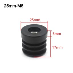 4Pcs/bag Round Plastic Furniture Leg Pipe Hole Plugs With Nut Hole Blanking End Cover Caps Chair Leg Furniture Leveling Feet