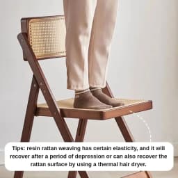 Nordic Dining Chairs Solid Wood Chairs with Backrest Living Room Foldable Chair Relaxing 1-person Chair Balcony Home Furniture