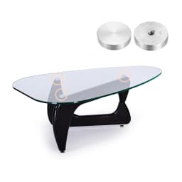 8pcs 30/40/50/60mm Diameter Aluminum Disc M6 M8 M10 Thread Round Shape Glass Table Circle Disc Top Adapter Hardware