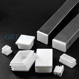 1-20Pcs White Plastic Pipe Inner Plug Dust Cover Square Steel Tube Blanking End Cap Bung for Ladder Furniture Chair Table Leg